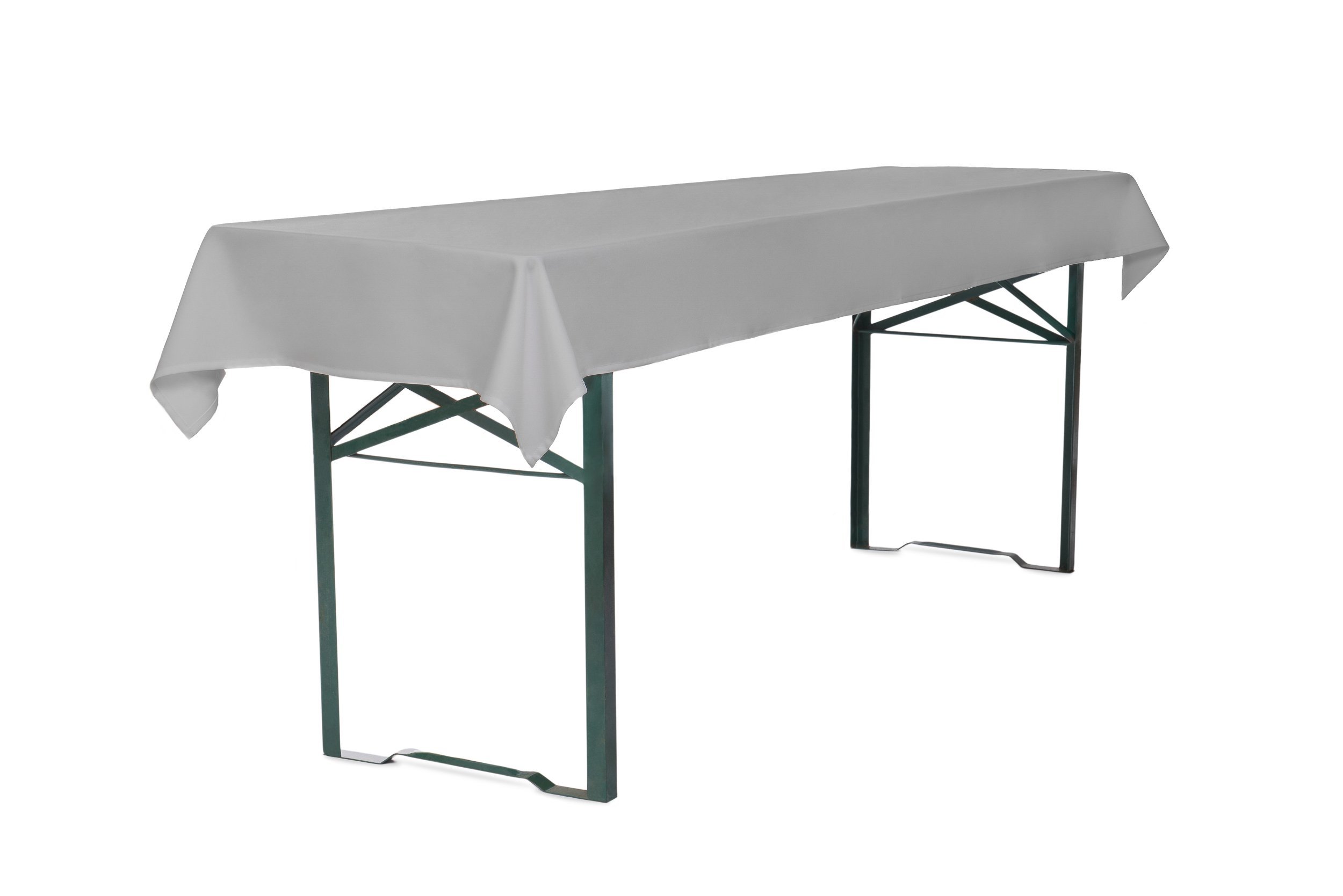 TexDeko® Tischdecke für Bierzeltgarnitur universell 250x100 cm Grau