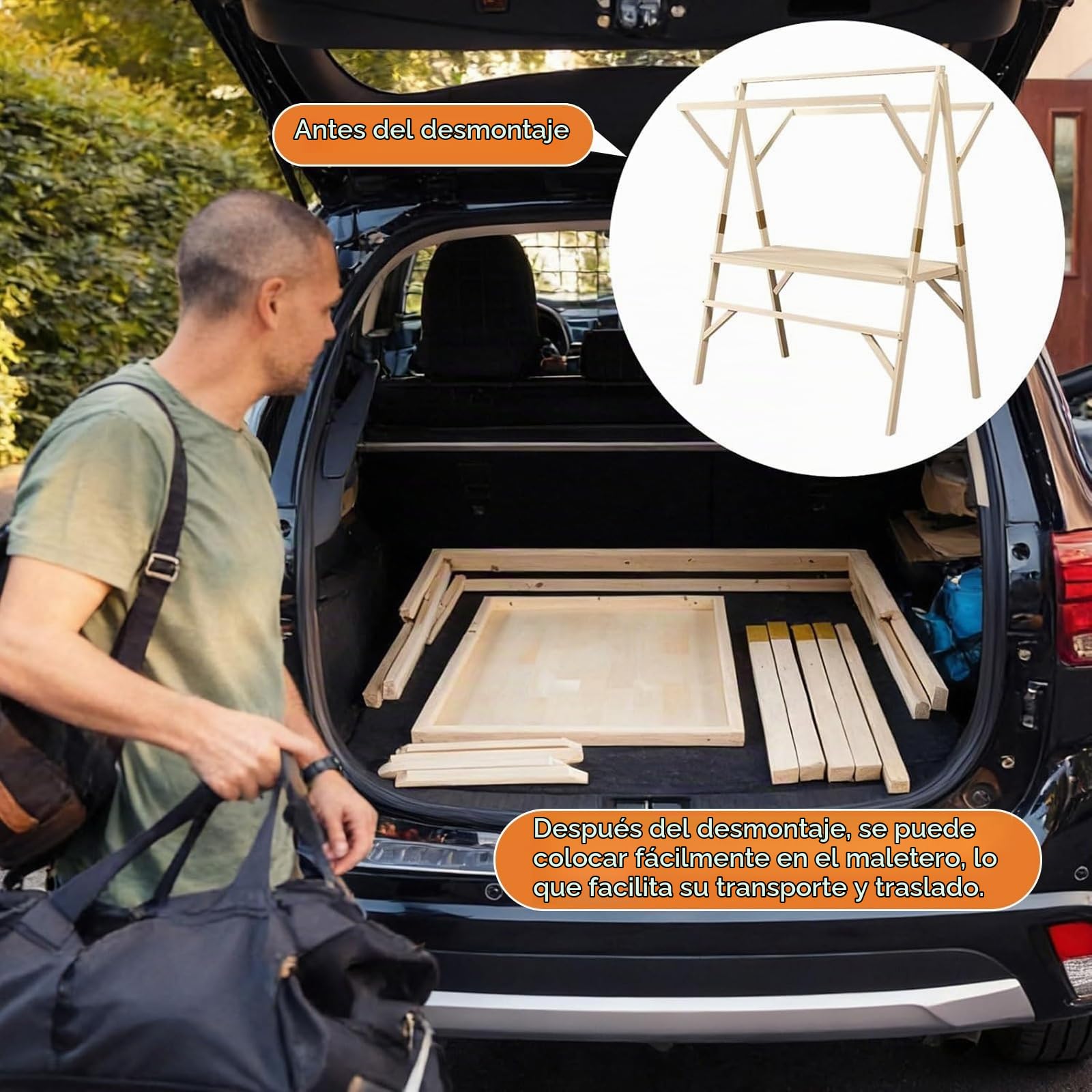 HARELA Genérico Puesto de Mercado con Toldo y Ruedas, Carrito de Comida callejera de Madera, Carro de Venta Ambulante para Perritos Calientes/Salchichas/Pan(White,120cm/47.2in)
