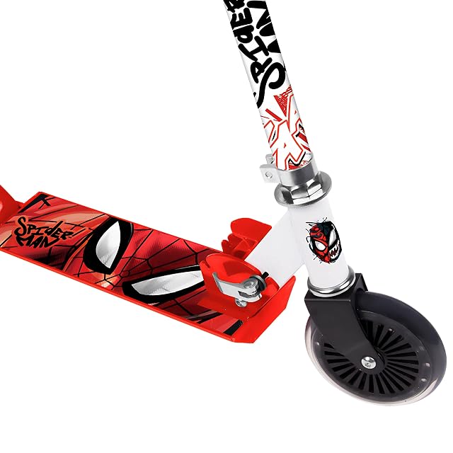Foto 5 de 8 de Patinete de Dos Ruedas con Freno hasta 50 kg, Plegable, Ajustable 6+ (Marvel Spider-Man)