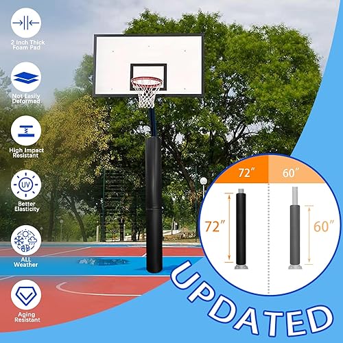 Vista 19 de Almohadilla de seguridad resistente para postes redondos de 3 a 5 pulgadas, impermeable y duradera, garaje, sótano, almohadilla de seguridad