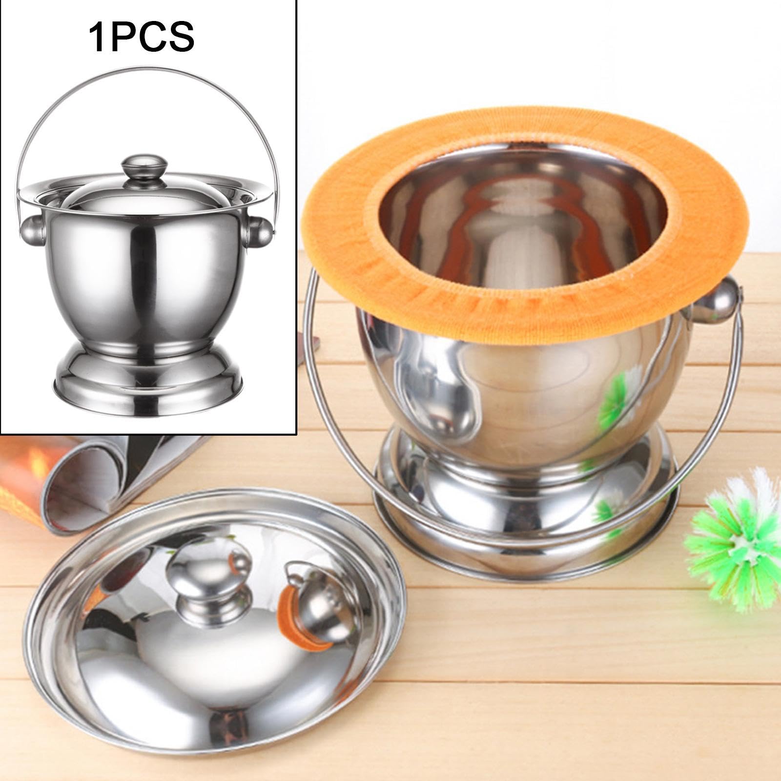 Orinatoio Notturno con Coperchio E Manico, Vaso per Uso Domestico per Bambini
