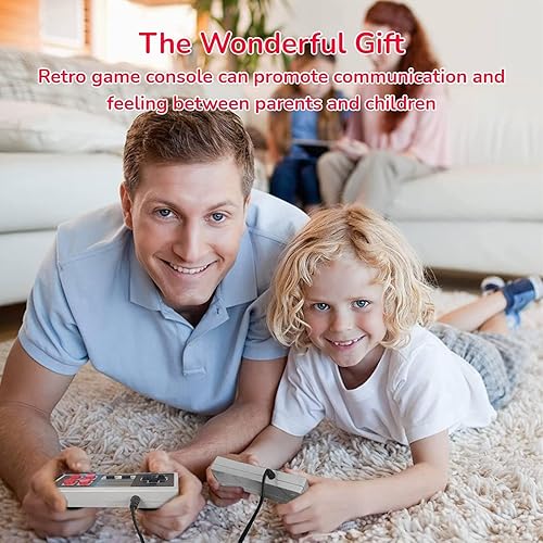 Miniatura 4 de Consola de juegos retro con 620 videojuegos, mini sistema de juegos clásico con controlador con cable, salida AV Plug and Play, juguetes retro