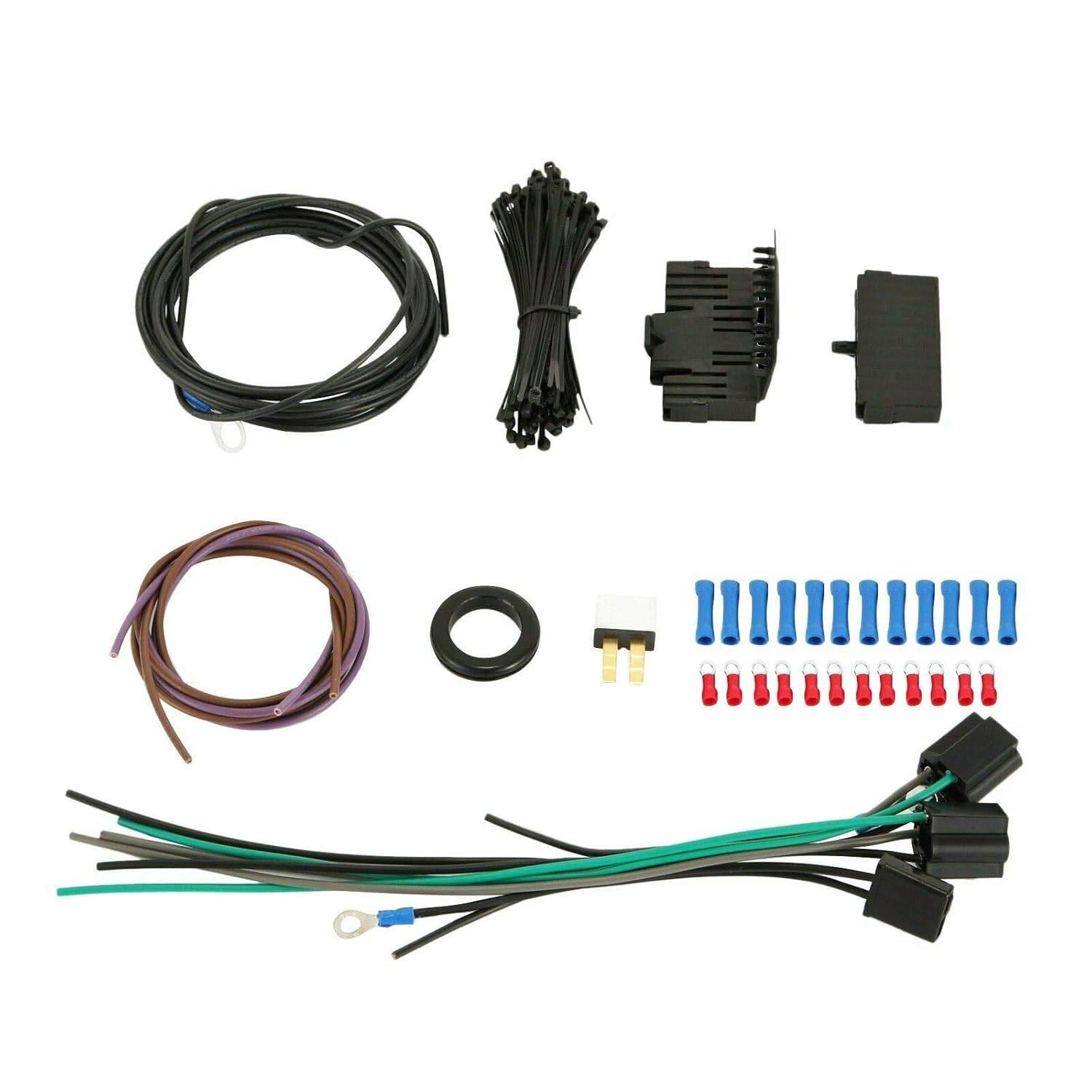 Universal Extra Long Wires 21 Circuit Wiring Harness Hotrod Kit Compatible with GM Chevy Universal Automotive Wiring