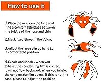 Vista 5 de Deportes al aire libre Ciclismo Máscara de polvo de media cara con 2 filtros de carbono Esquí viento