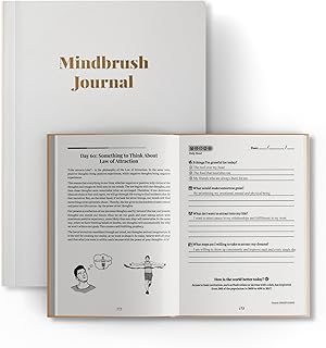 Mindbrush Journal: Daily Gratitude Journal for Women & Men; Undated Life Planner for Self-love, Self-care, Mindfulness & R Price In India