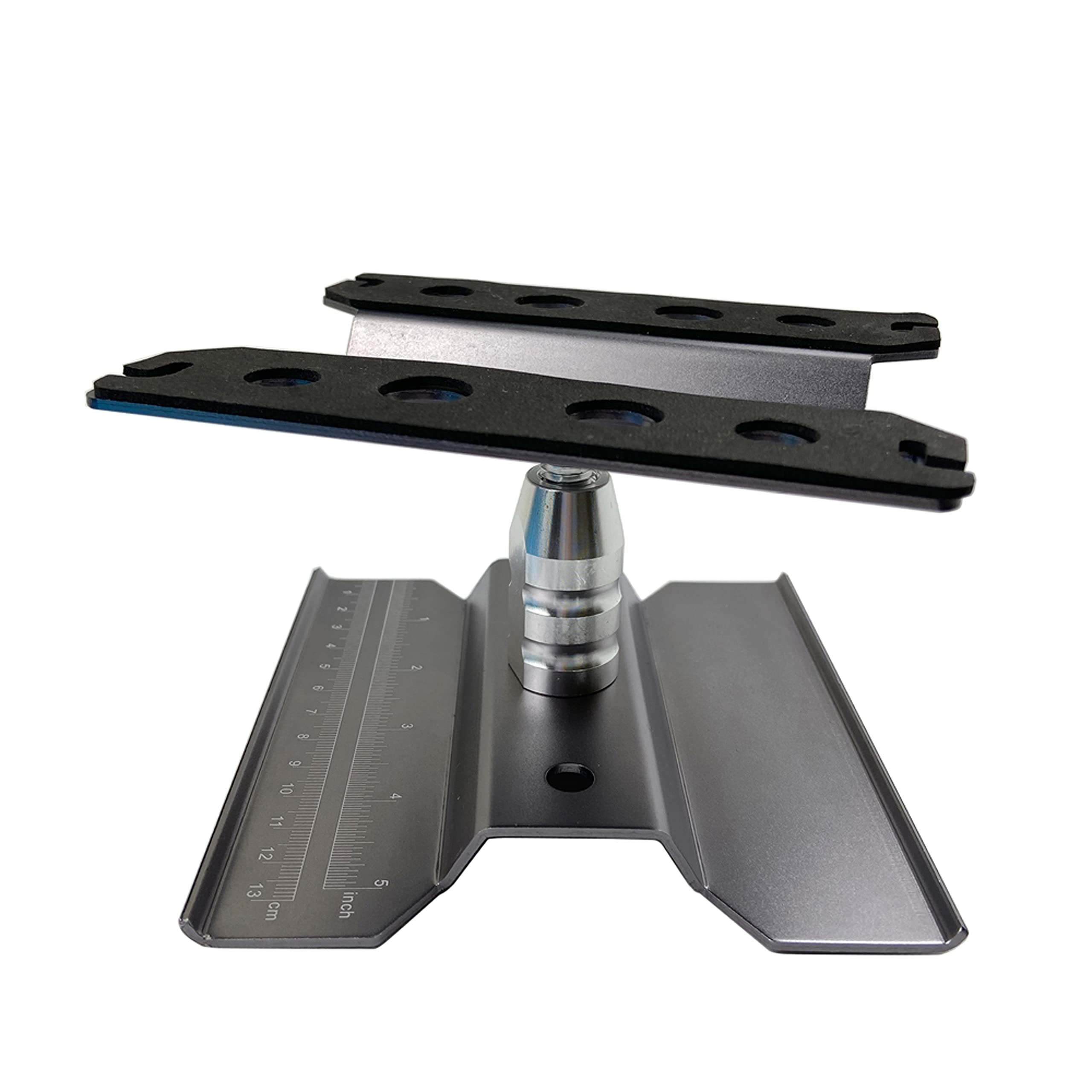 Soporte De Trabajo De Coche RC Herramientas De Estación De Trabajo De Aluminio Rotación De 360 Grados Elevación O Inferior Para 1/12 1/10 1/8 Escala Coches Camiones (rojo