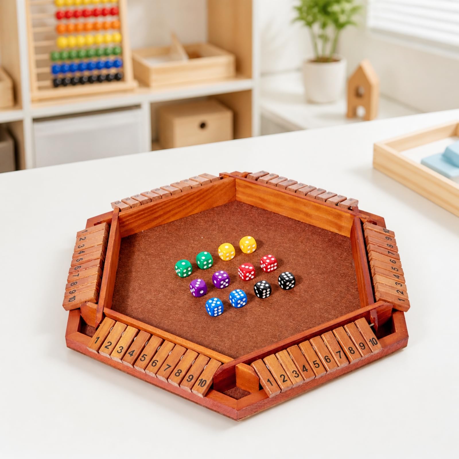 Gioco con Tessere Ribaltabili da 1 a 10 Educativo Gioco con Tessere Numeriche e per, Multicolore