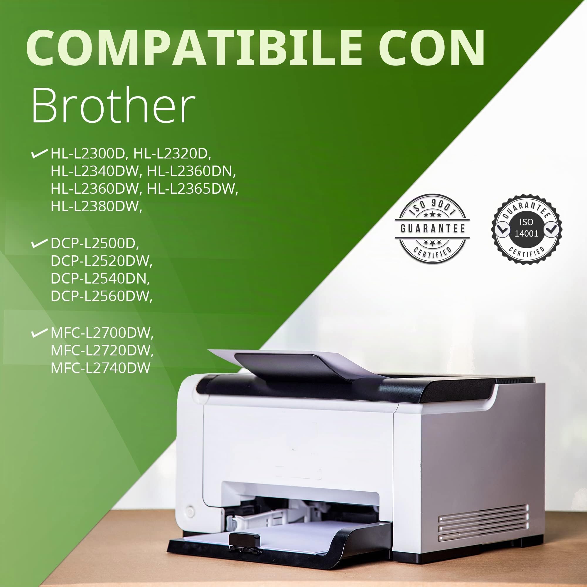 Printing Pleasure TN2320 TN2310 Compatibile Brother TN-2320 TN-2310 Cartucce di Toner per MFC-L2700DW HL-L2300D HL-L2340DW MFC-L2720DW HL-L2360DN HL-L2365DW DCP-L2520DW DCP-L2500D 5 Nero