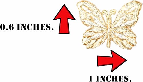 Miniatura 3 de Conjunto de rosas Mariposa Coser en Parche de Hierro Bonitas Flores Bordadas Parche Accesorios Suministros Decorativos para Ropa Chaquetas Vaqueros