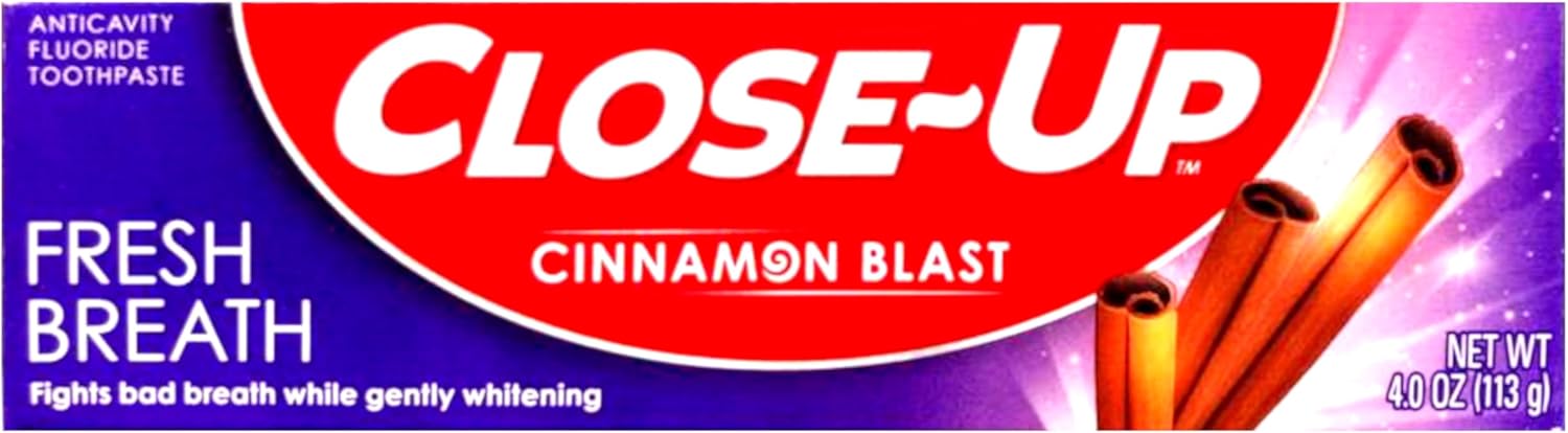 Close-Up Fresh Breath Toothpaste – Cinnamon Blast (4.0 oz) (Pack of 10)