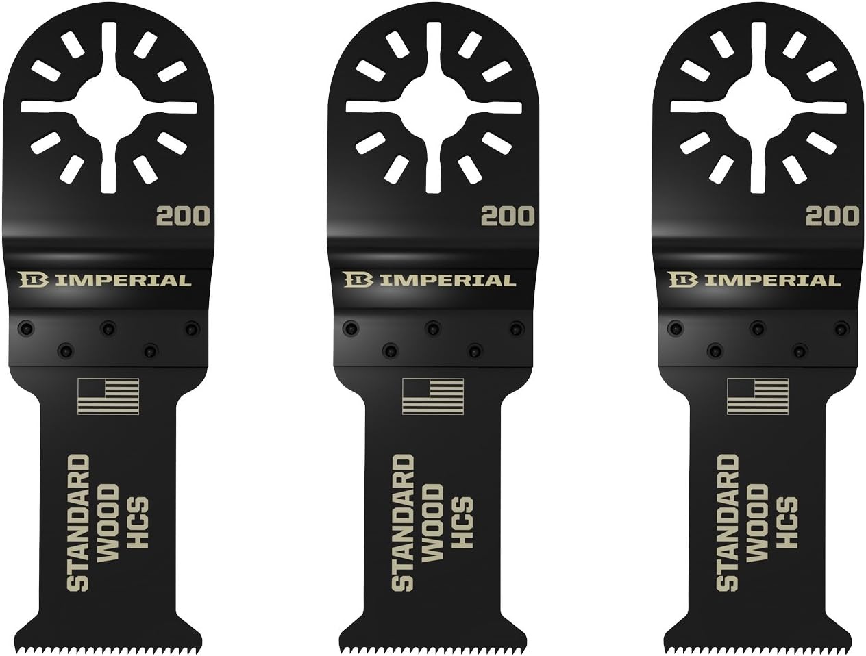 Imperial Blades 3MM200, 1-1/4" Fast Wood HCS Blade, 3 PK
