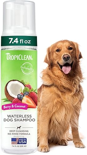 Miniatura 9 de TropiClean Aqua de Coco Champú para gatos sin agua  Caspa de gato y reductor de alérgenos para gatos  Champú natural para gatos seco derivado de
