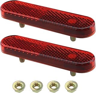 2Pcs Motorcycle Reflector E-Mark Certification Electric Scooter Reflector Warning Reflector Accessories for Car Trailers Trucks Campers RVs
