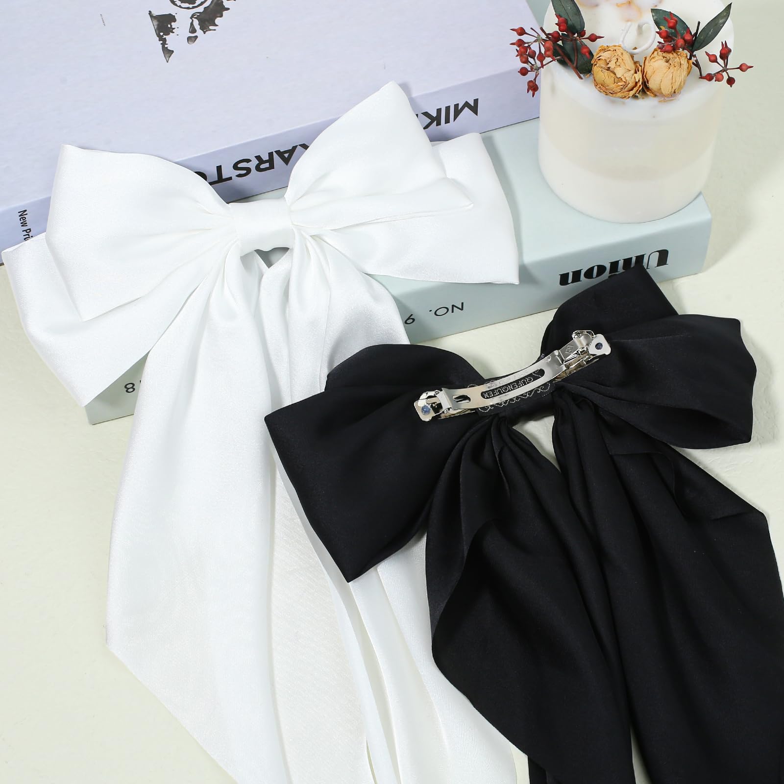 Grandi Fiocchi Per Capelli In Raso Di Seta Stile Balletto Accessori Per