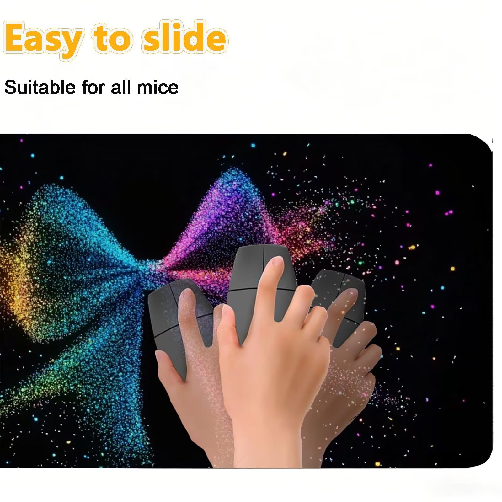 Tappetino Mouse 900x450mm | Superficie Ultra-Liscia | nero 0-z230