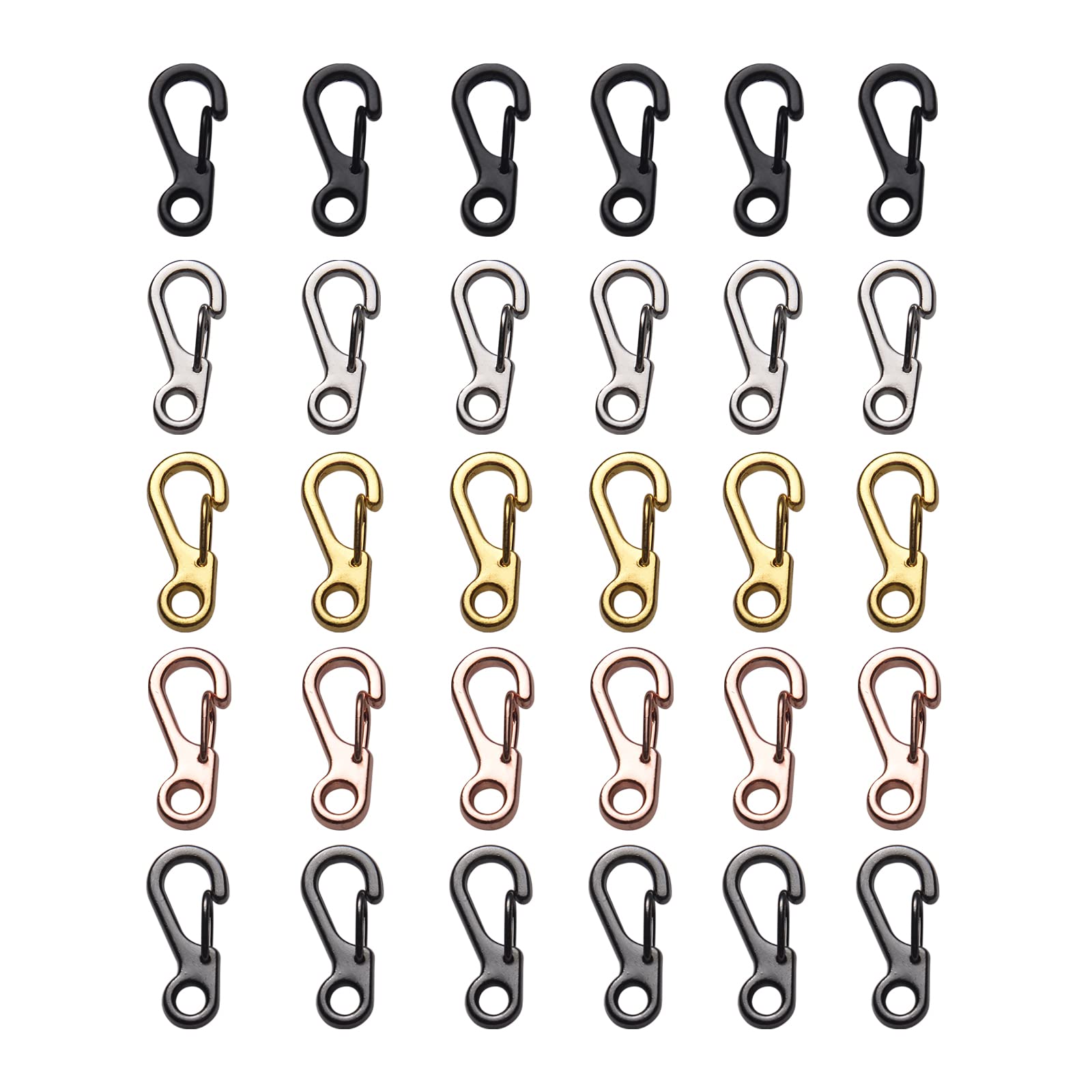 TiSuit Mini Carabiner Clip Spring Snap Hook Buckle Clasps for Paracord Keychain Backpack Bottle Outdoor Camping Accessories