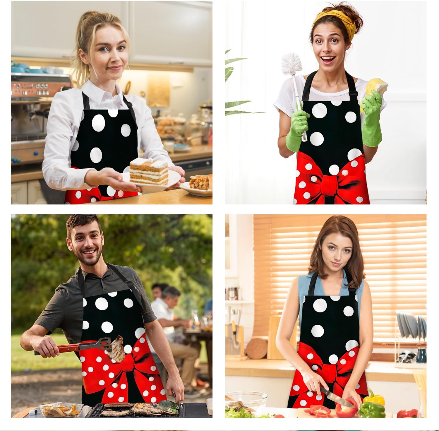 Apron Adjustable Waterproof with Two Deep Pockets Wowen men for Summer BBQ Pool Parties & Resorts - Image 8