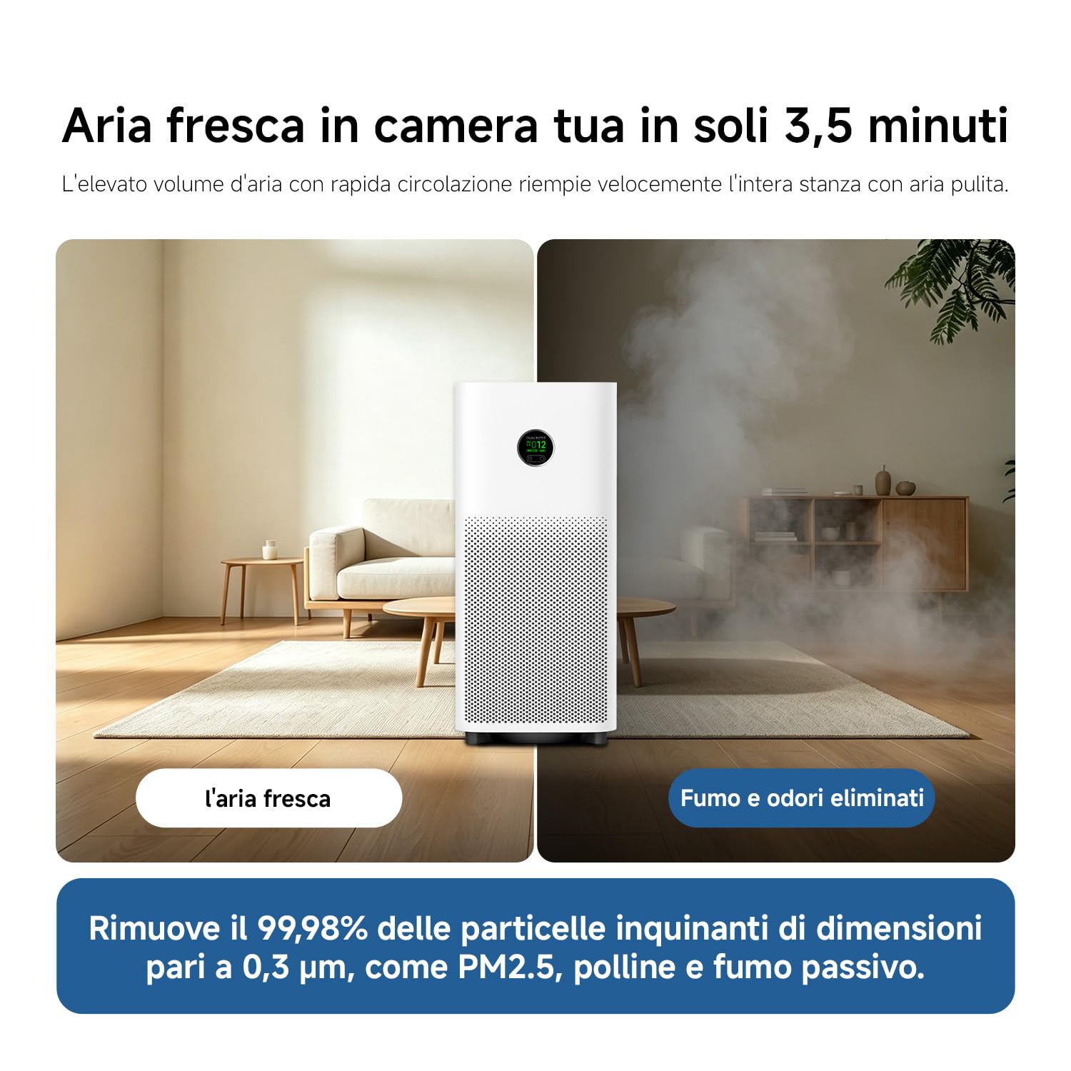 Xiaomi Smart Air Purifier 6: purificatore HEPA per stanze fino a 87,5m² — immagine 15 di 16