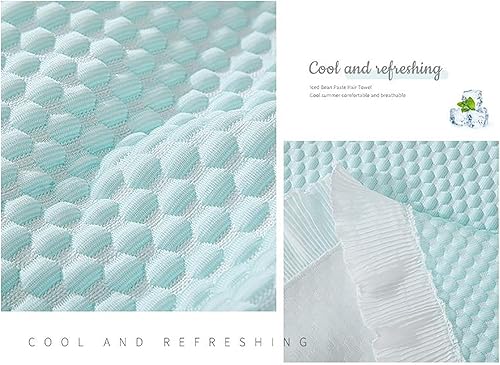 Miniatura 7 de XOOFMASS Fundas de cojín refrescantes de verano para sofá de 1234 asientos, funda de sofá con 2 fundas de cojín, antideslizante, transpirable,