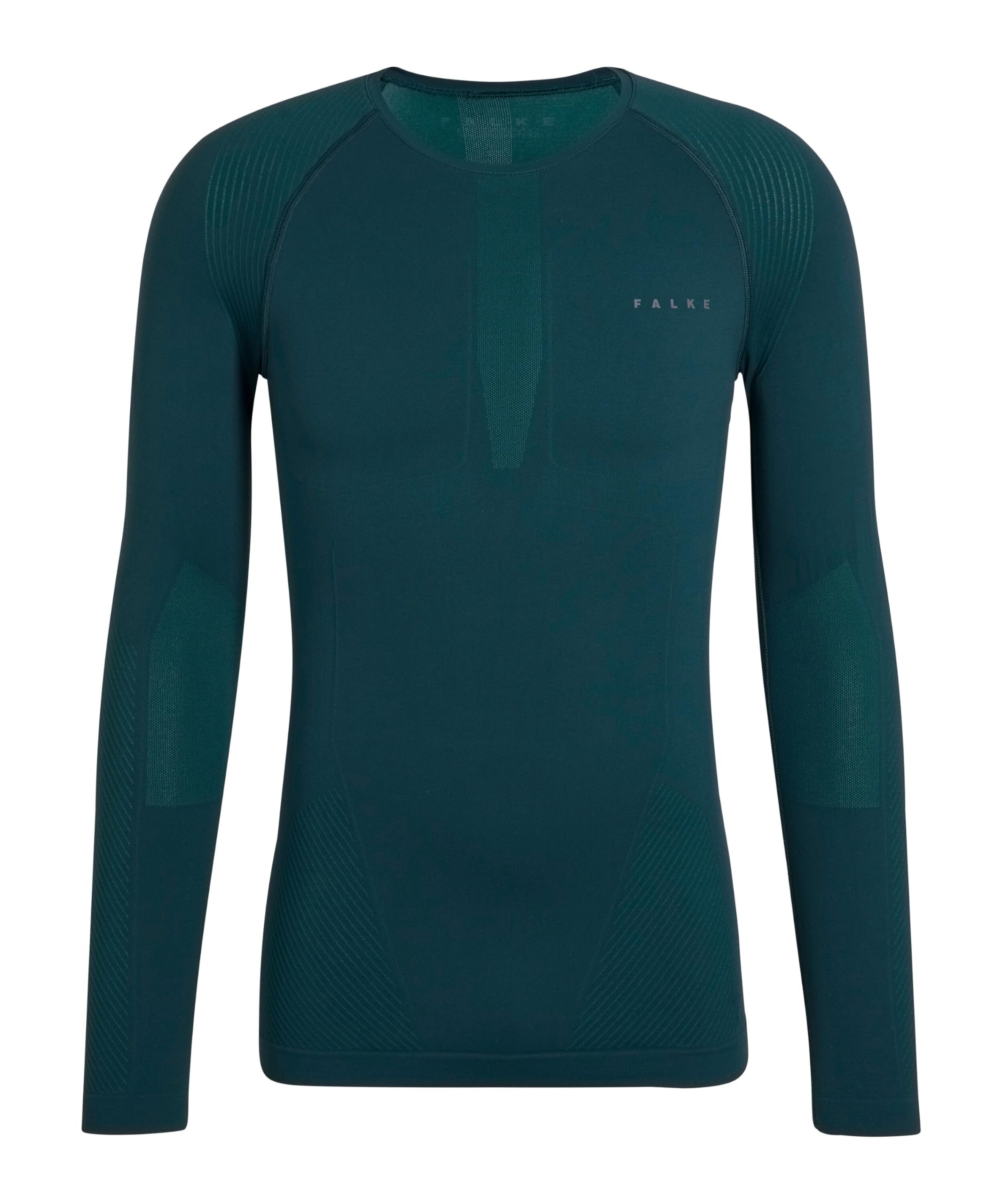 FALKE Herren Warm Round Neck Funktionsshirt Langarm schnelltrocknendes atmungsaktives nachhaltiges Funktionsmaterial für milde bis kalte Temperaturen warme Funktionsunterwäsche 1 Stück | thermoregulierend für warme bis kalte Temperaturen