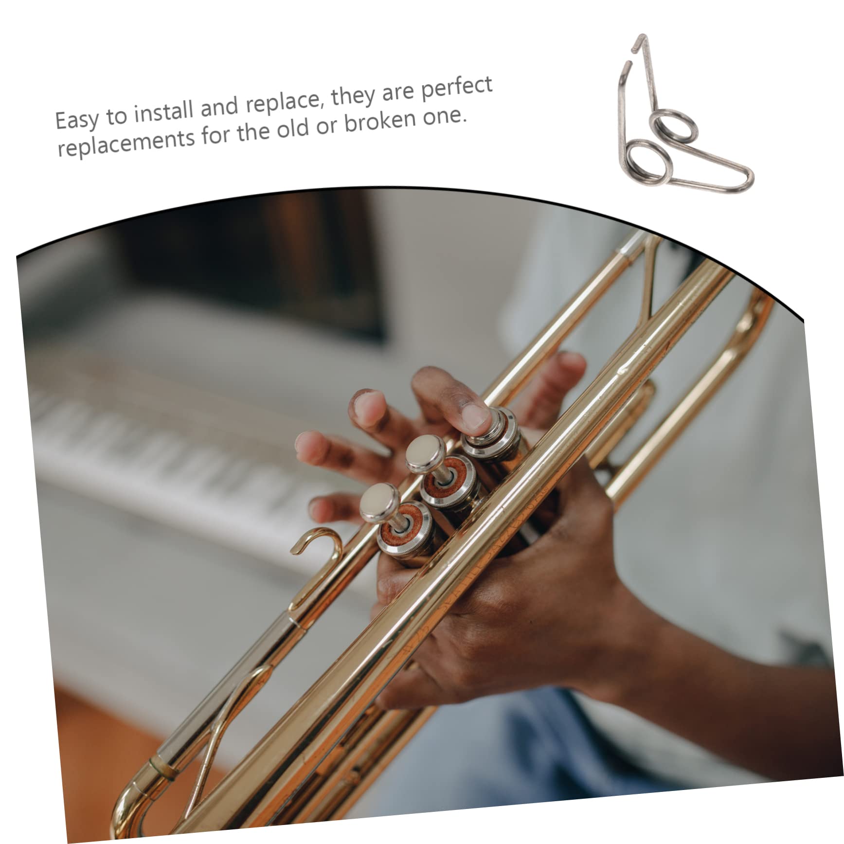 Kit De 3 Ressorts Pour Trompette - Pièces De Rechange Métalliques Pour Instruments à Vent - Réparation Facile Et Durable