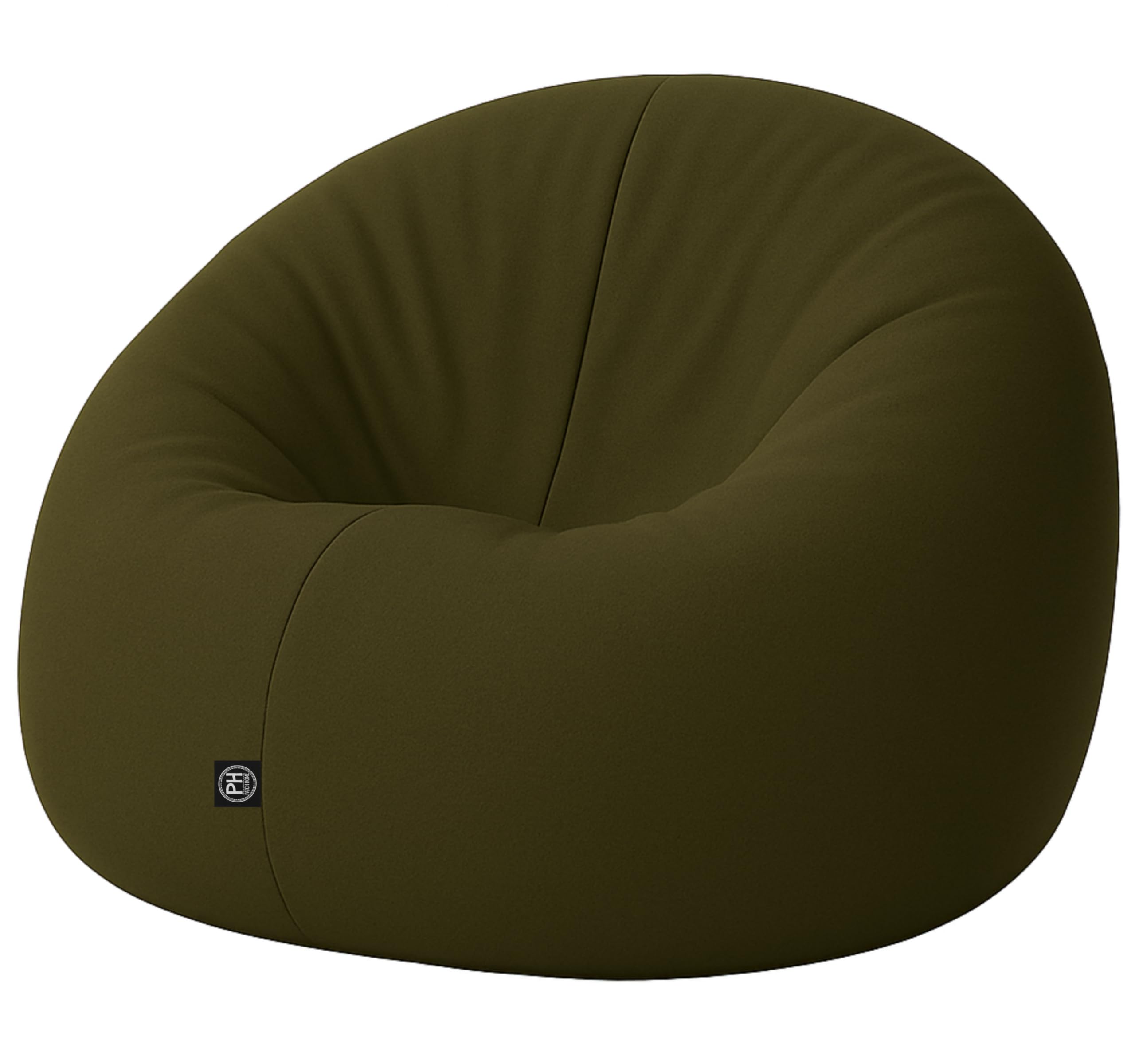 PATCH HOME 2-in-1 Sitzsack Sessel - Gaming Bean Bag mit Reißverschluss - Bereits befüllt, Ergonomisch & Robust für Kinder & Erwachsene