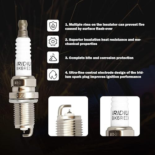 Miniatura 4 de MAYASAF Juego de 6 bobinas de encendido y bujías UF270 para Chrysler 2007 Aspen, para Dodge Dakota 2000-2008, Durango 2000-2007, Ram 1500 2002-2007,