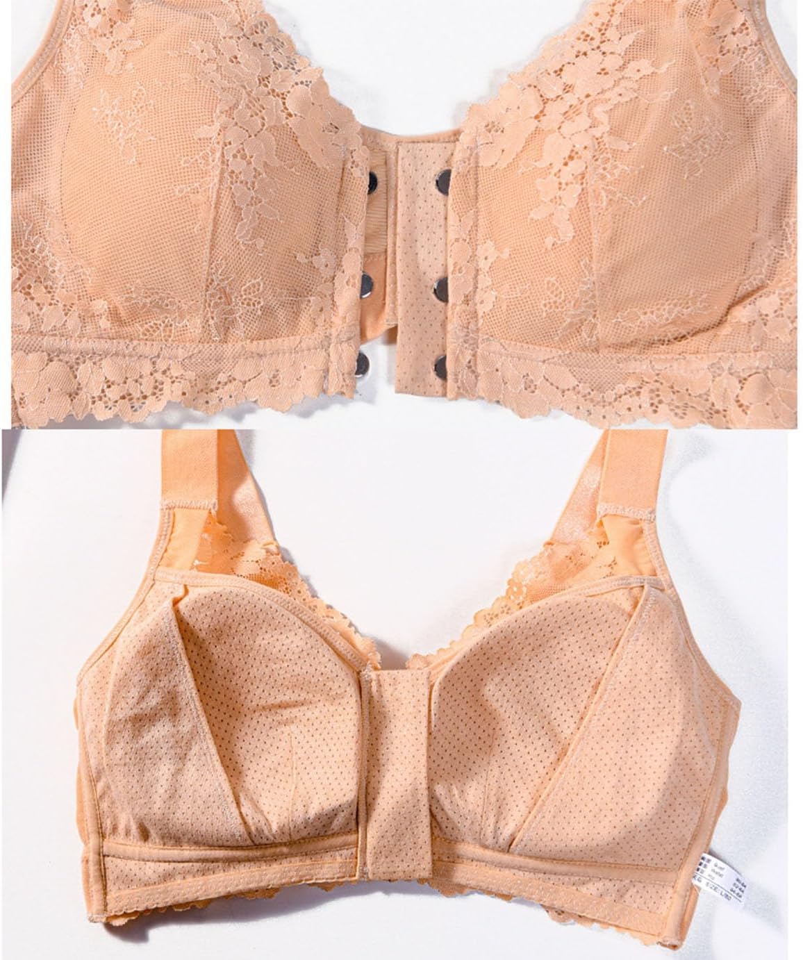 Magnetic Front Closure Post Surgery Mastectomy Bra with Breast Prosthesis Pads Pockets Age rt Wireless Bralette