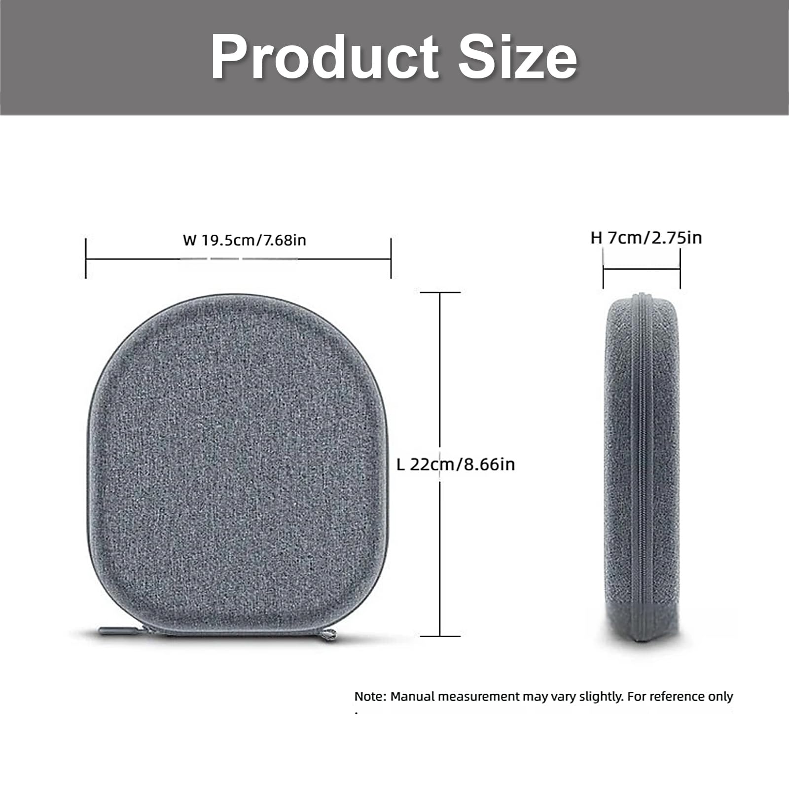 De Rangement pour écouteurs WH1000XM3 / 4/5 / 6, Conception Antichoc avec Poche pour câble séparée, de Rangement de Voyage Gris