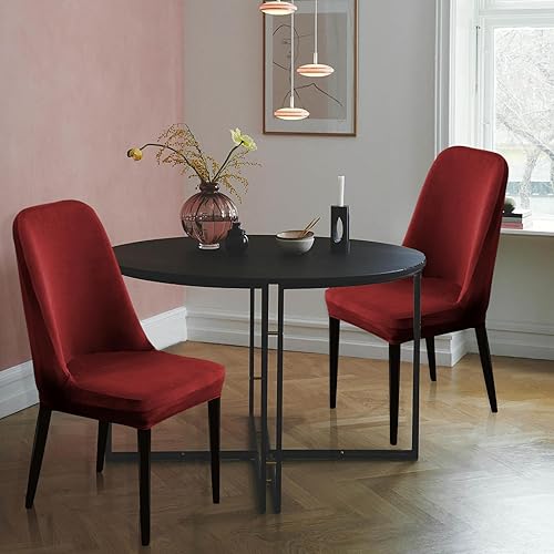 Miniatura 2 de Fundas 100% impermeables para sillas de comedor, paquete de 2 unidades, fundas elásticas de elastano para sillas de comedor, fundas protectoras para
