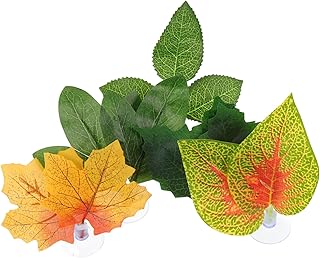 Ipetboom 5 Peças Rastejante Animal De Estimação Sugador Planta Habitat Anfíbio Betta Rede De Peixe Réptil Esconderijo Réptil Lagarto Habitat Decoração Lagarto Rede Terrário Plantas