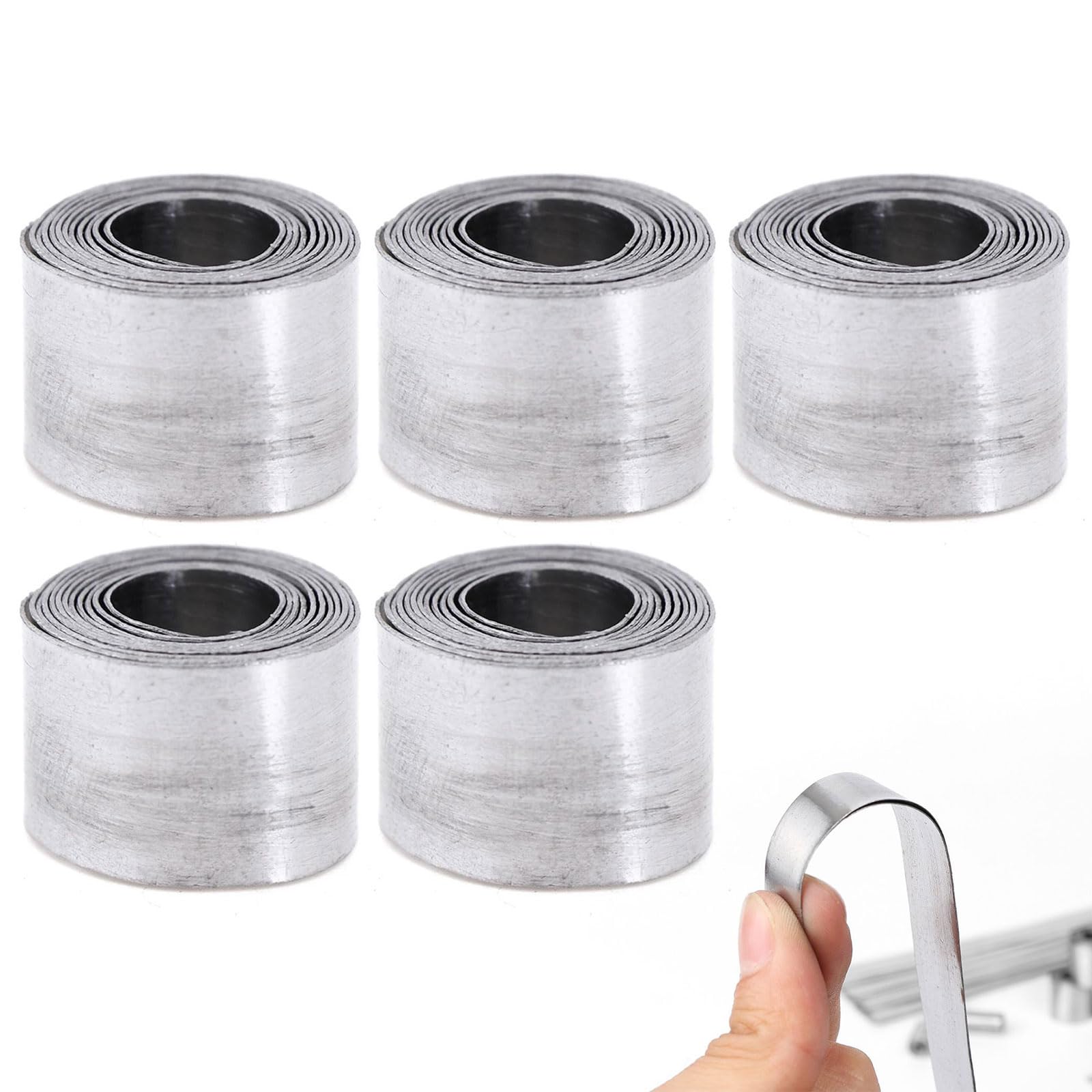 Hoja Suave de Plomo, Láminas Blandas para Pesca, Contrapeso de Lámina, Accesorios de Pesca 5 Rollos 0.6mm Tokaneit