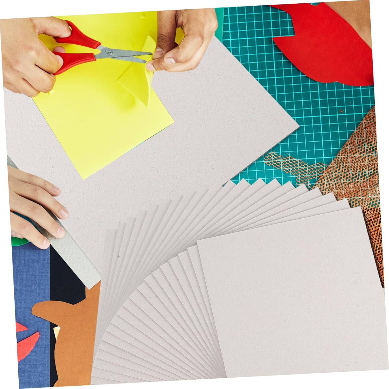 VILLCASE 20 Sheets Robust Gray Cardboard Models Chipboard for Crafting Packaging Cardboard for Bookbinding Scrapbooking
