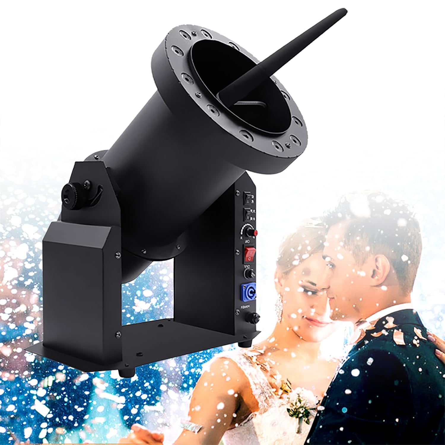 Máquina de Nieve 2000W con 12 Luces LED RGB