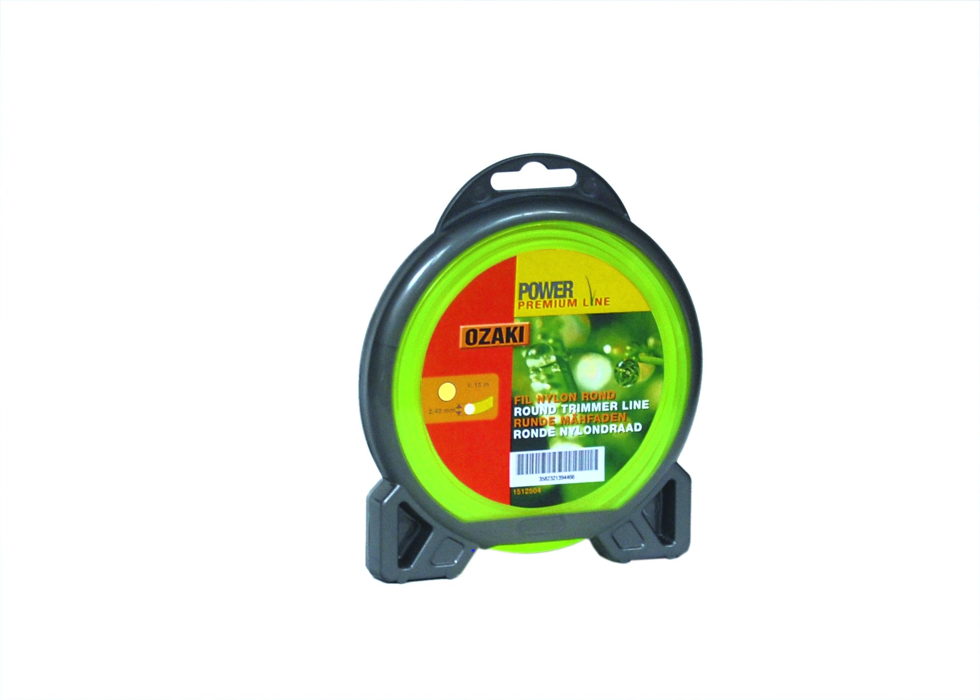 Greenstar 3876 Coque fil nylon rond Prémium Line Ozaki 15 m x ø 2,​40 mm
