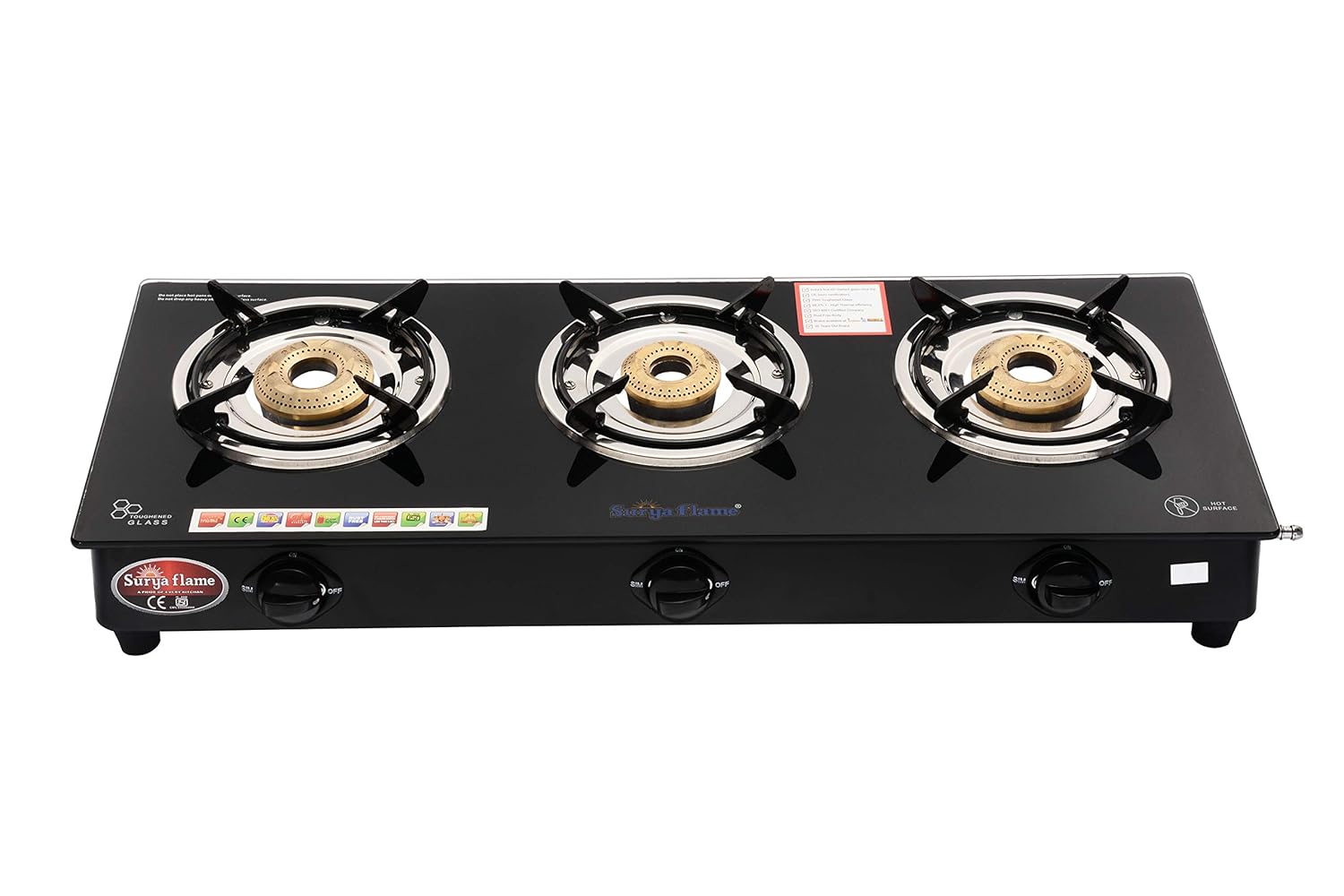 surya best glass top gas stove