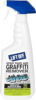 41101 Spray Paint and Graffiti Remover – Removes Spray Paint, Acrylic, and Enamel – Safe for Wood, Metal, Concrete, Plastic & More – Water-Based Formula – 22 Fl Oz