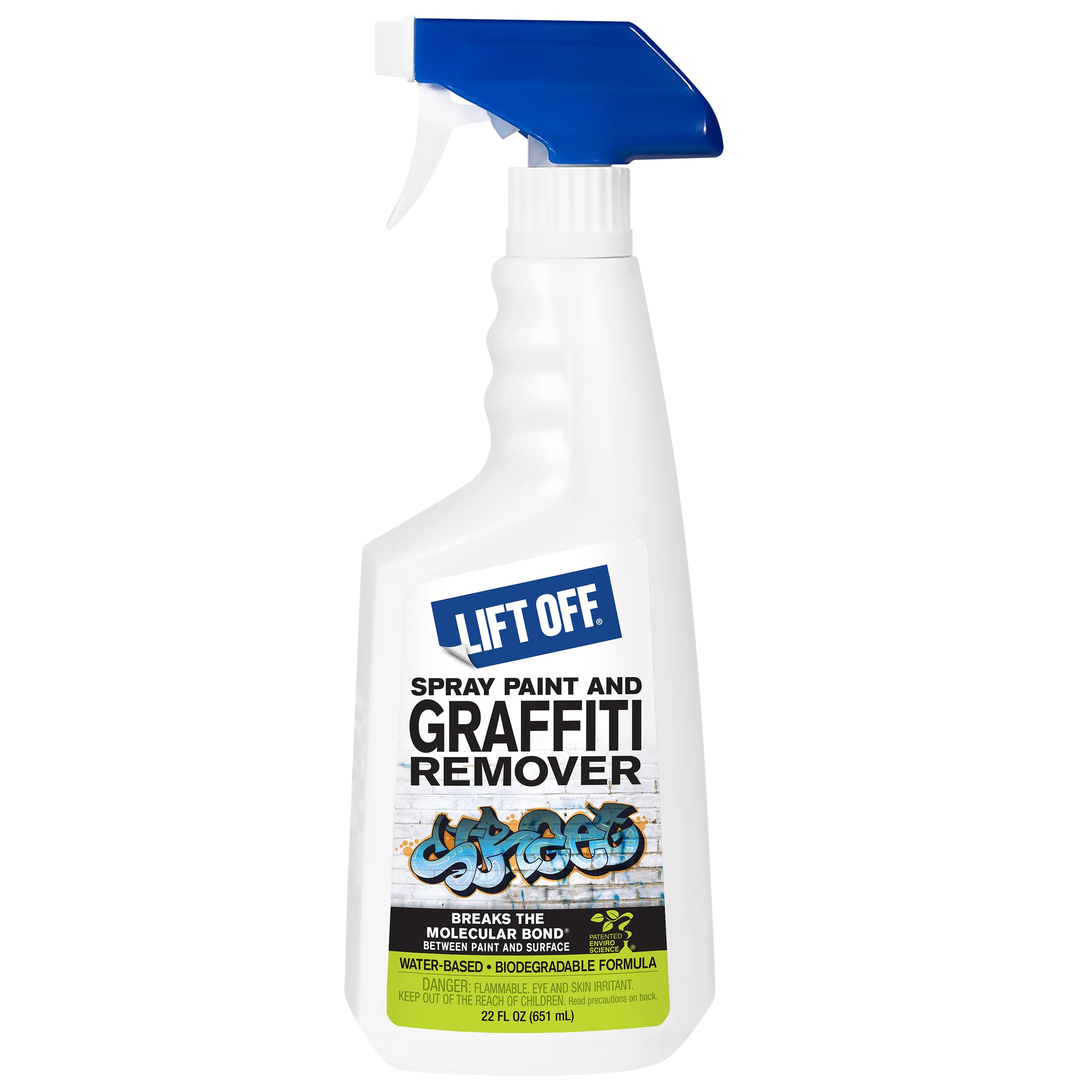 41101 Spray Paint and Graffiti Remover – Removes Spray Paint, Acrylic, and Enamel – Safe for Wood, Metal, Concrete, Plastic & More – Water-Based Formula – 22 Fl Oz