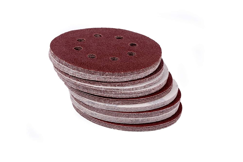 50 Dischi Abrasivi Per Levigatrice Orbitale - Grana 240, Diametro 125 Mm, 8 Fori, Per Legno E Metallo - Foto 10