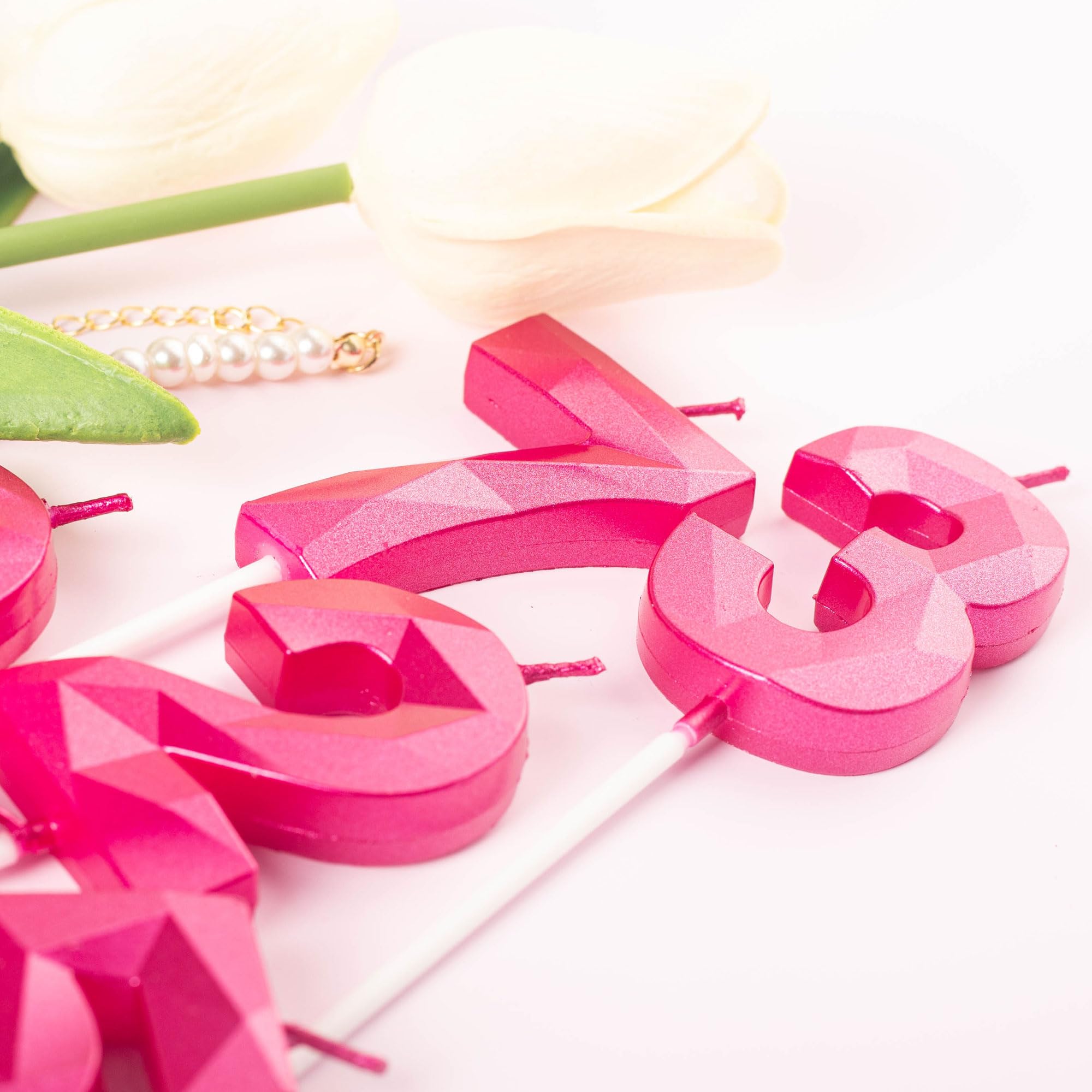 Velas de Cumpleaños Número 29 Rosa Caliente Velas con Número 29 para Pastel de Cumpleaños, Velas de Cumpleaños Número 29 Velas para Pastel, Velas de Pastel de Cumpleaños Número 29 Adornos de Pastel