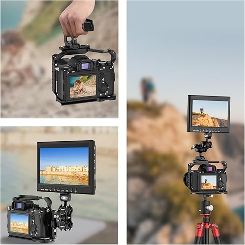 Miniatura 7 de NEEWER Paquete de 2 mini rieles NATO de 2.4 pulgadas2.362 in y 3 pulgadas2.953 in QR NATO con pasadores de seguridad, tornillos de 14 pulgadas para