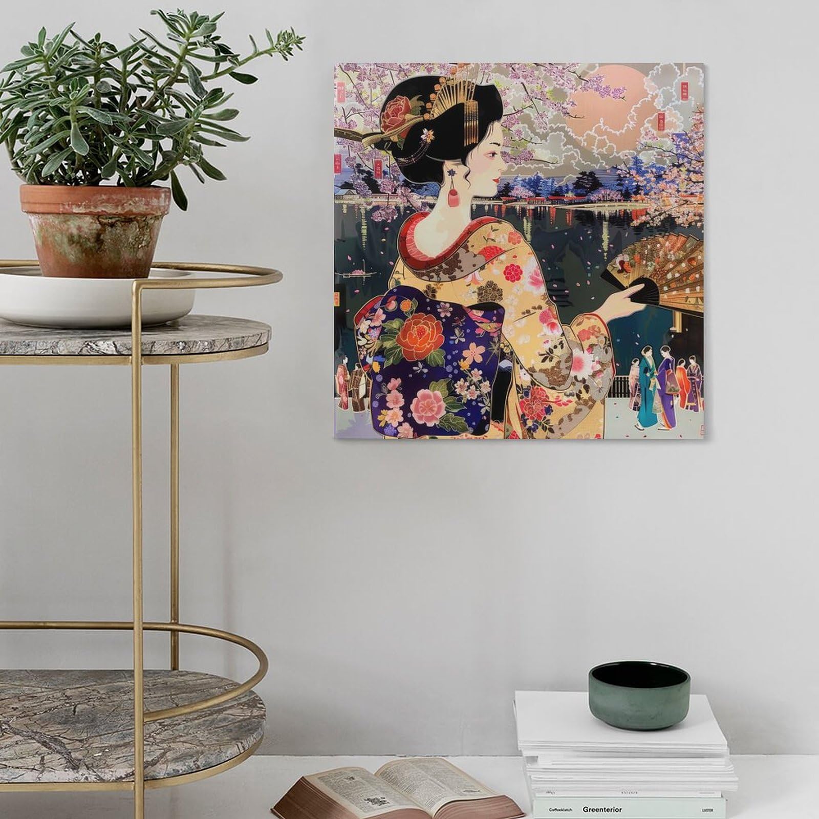 Amazon.co.jp: 令和の浮世絵 和風 絵画 お洒落 かっこいい 江戸 掛け軸