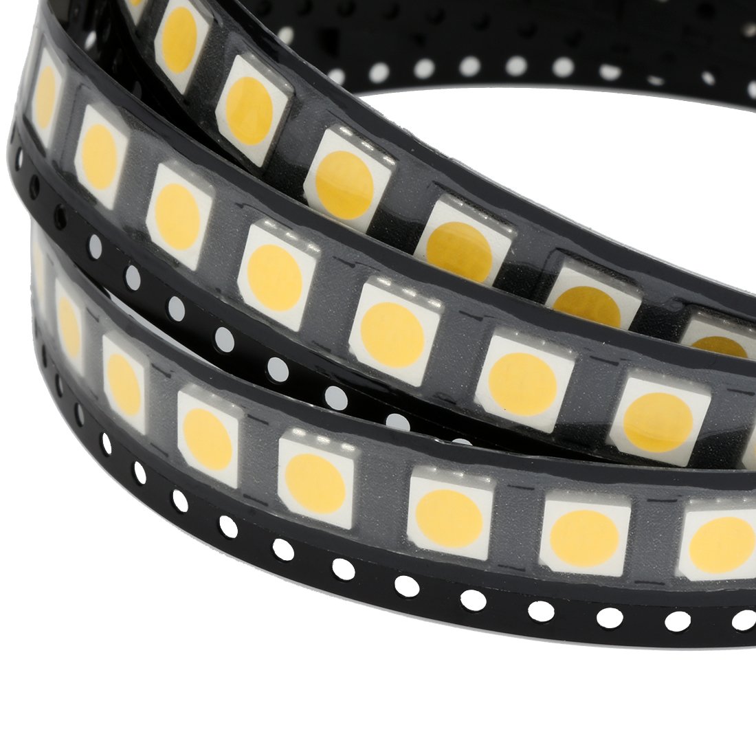 Aexit 100pcs 5050 Lighting fixtures and controls 4000K White SMD LED Diode Lights(Mount Chip DC 3-3.4V 60mA) Super Bright Electronics Components Light Emitting Diodes