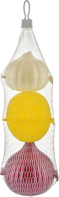Secenart Fruit and Vegetable Storage Box | Onion Storage, Garlic Keeper, Lemon Saver | 3 PCS | Plastic Storage Boxes With Lid | 100% BPA Free | Practice