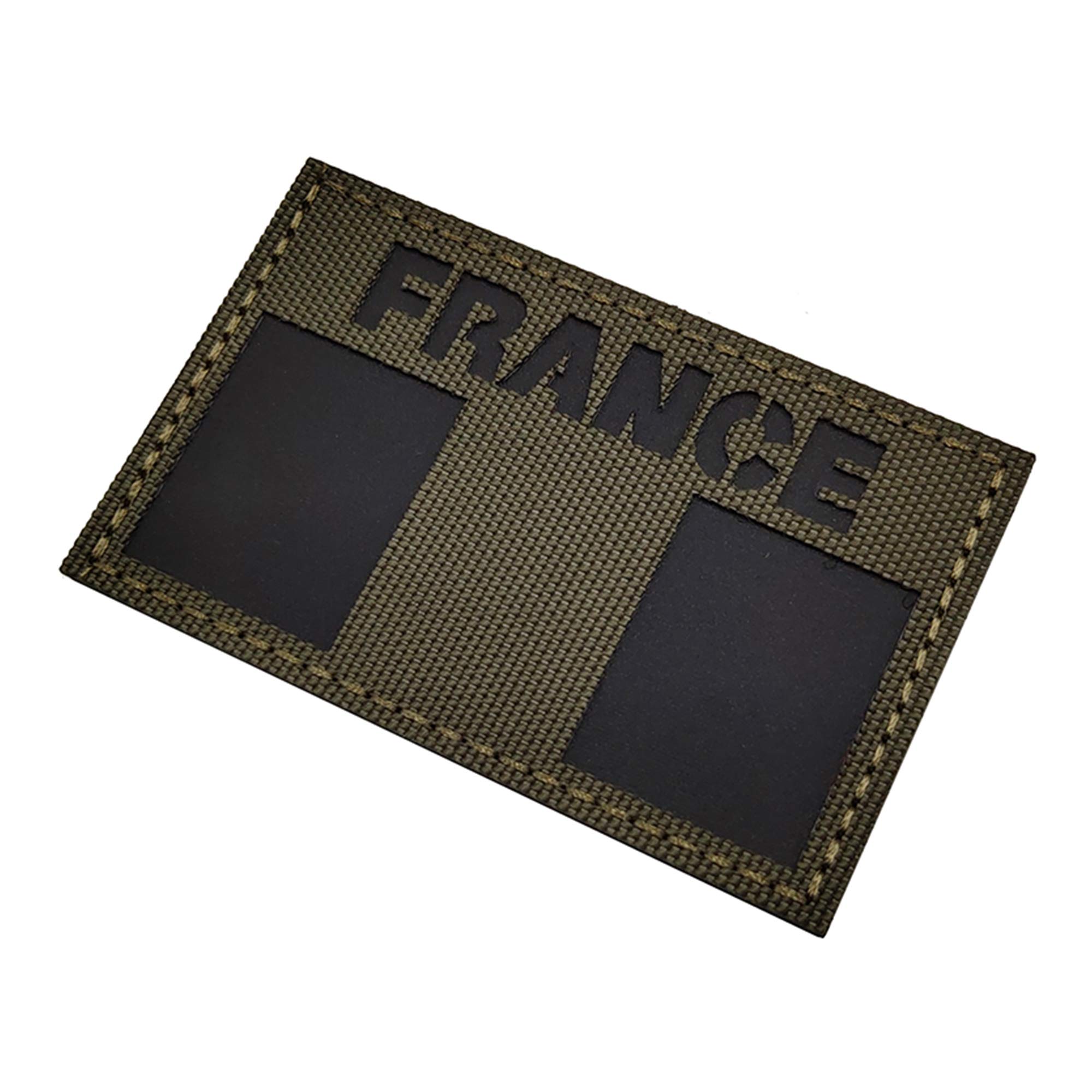 2 Toppe Riflettenti Francia Bandiera IR Tattiche Morale, 8x5 Cm, Ricamate Con Fissaggio A Strappo, Per Abbigliamento E Zaini - 3