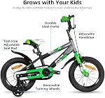 JOYSTAR Nouveau vélo pour enfants Berry pour garçons et filles âgés de 3 à 10 ans, 12 14 16 20 Vélos enfants de pouce avec roues d'entraînement, facile à installer, couleurs multiples