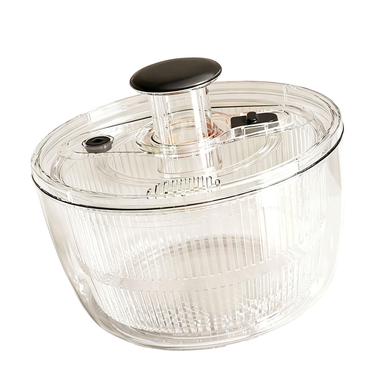 our fave Fast Speed Salad Dryer Draining Basket with Smooth Rotation Systems Suitable for Most Kitchen Countertops and Sinks Multifunctional Kitchen Tool