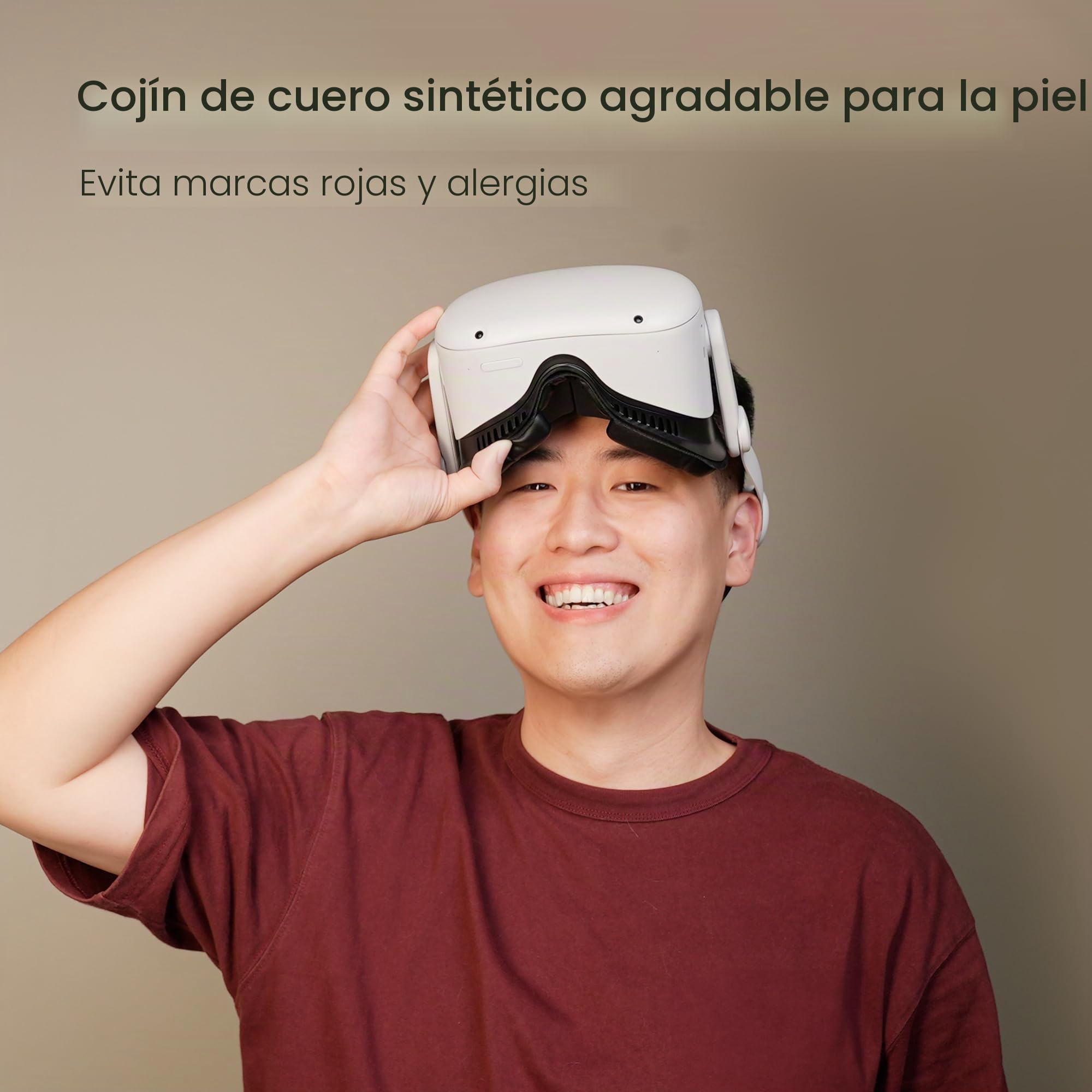 KIWI design Face Cover Cómoda Compatible con Quest 2 Accesorios, Diseño de Circulación de Aire de Interfaz Facial Transpirable