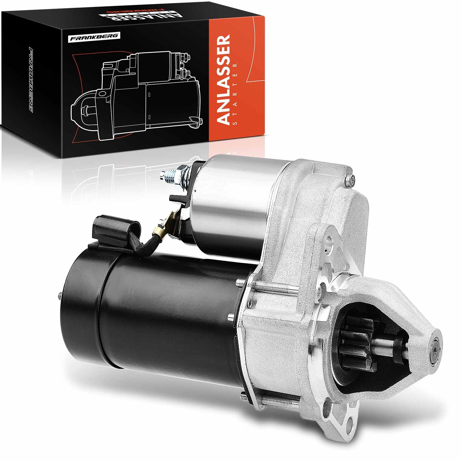 Frankberg Motore di avviamento Auto 1,1 KW/12 V/9 denti Compatibile con 2 CV 6 2 CV 4 Mehari 0.6 Mehari 4x4 Dyane 4 Replace# 5426014,5433495