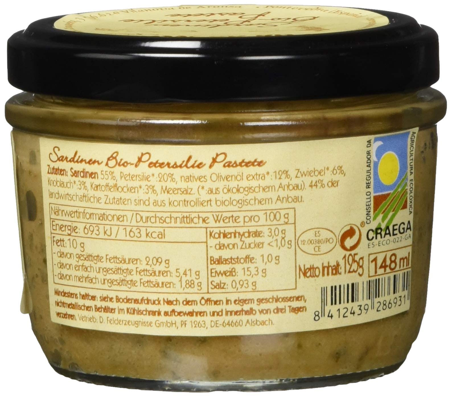 PATE SARDINA PEREJIL ECO VIDRI